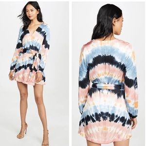 Young Fabulous & Broke Tie-dye Wrap Dress